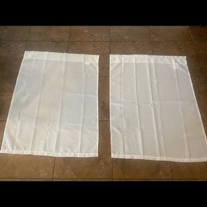 White curtains